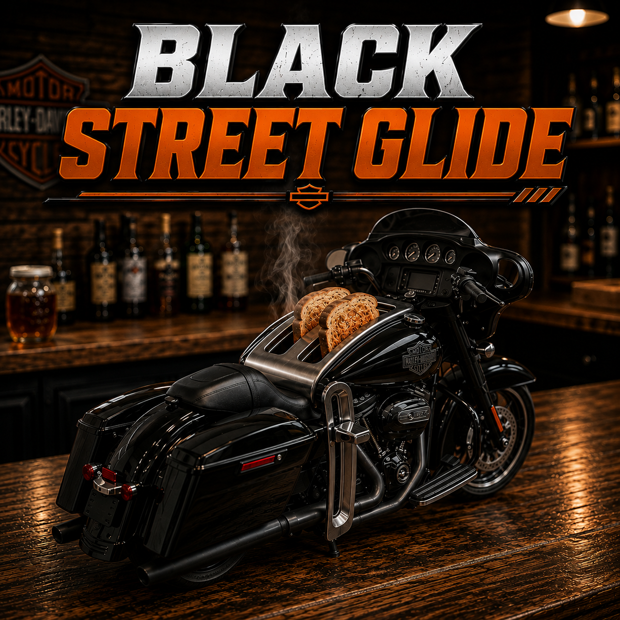 Harley bike toaster