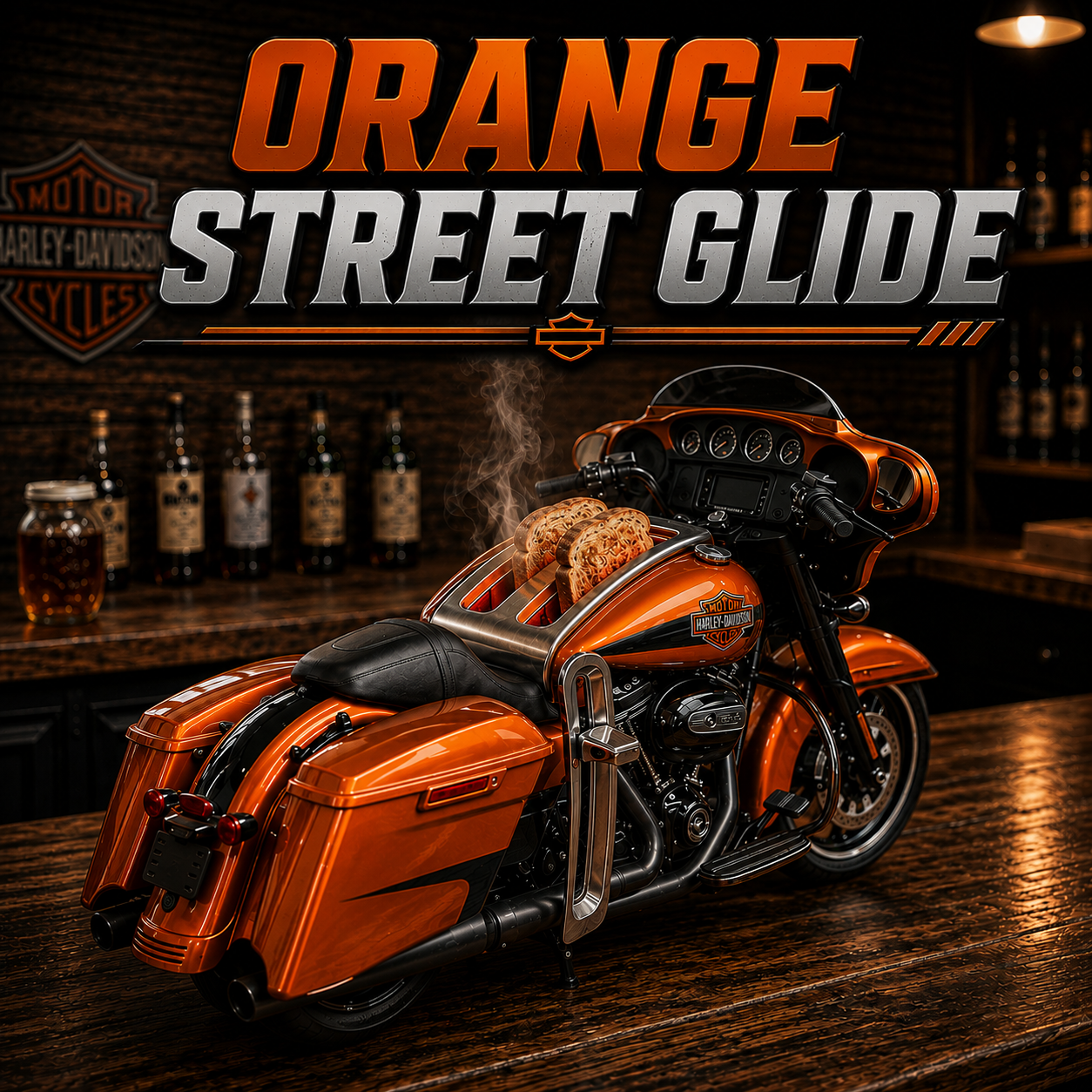 Harley bike toaster
