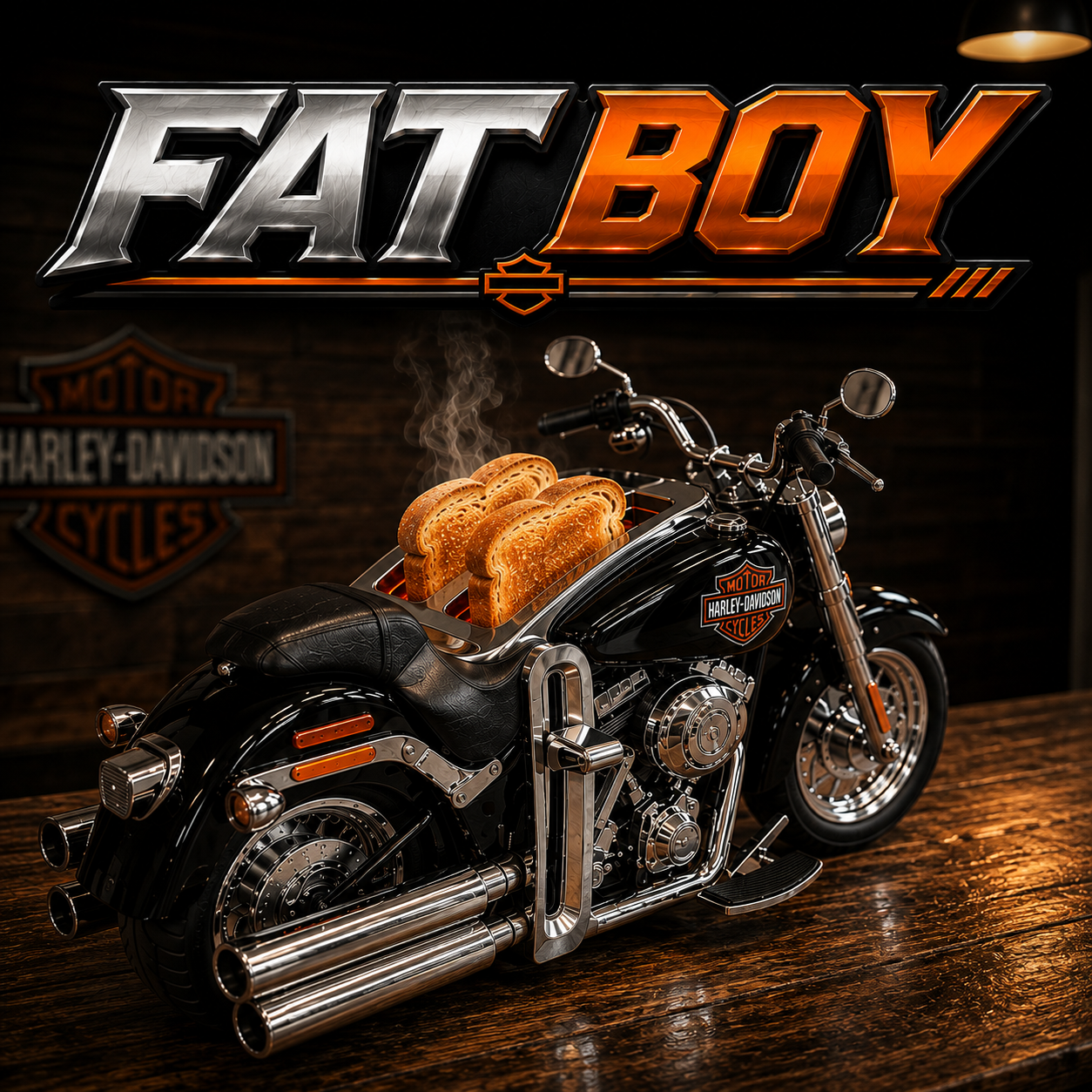 Harley bike toaster